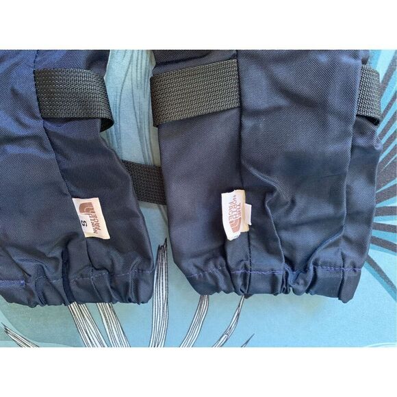 NEW The North Face Blue Leather Palm Waterproof Shell Mitten Gloves 1970 RARE - Picture 4 of 5